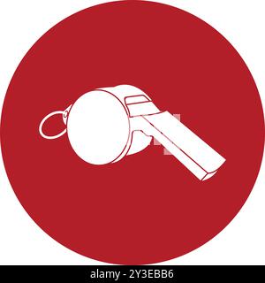 Darstellung des Pfeifensymbols einfaches Design. Stock Vektor
