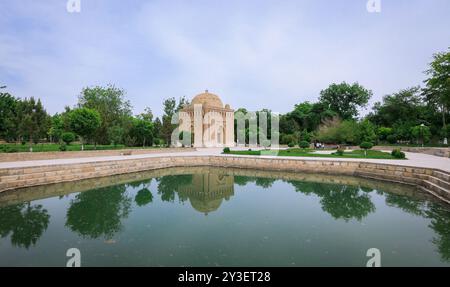 Buchara, Usbekistan - 10. Mai 2019: Samanid Mausoleum in der Altstadt Stockfoto