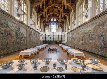 Die große Halle in König Heinrichs VIII. Apartments, Hampton Court Palace, Richmond upon Thames, London, England, Großbritannien Stockfoto