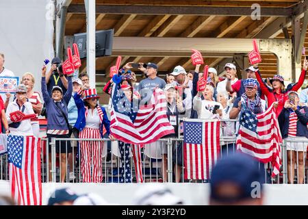 Gainesville, Va, USA. September 2024. 2024 Solheim Cup im Robert Trent Jones Golf Club. (Kreditbild: © Robert Blakley/ZUMA Press Wire) NUR REDAKTIONELLE VERWENDUNG! Nicht für kommerzielle ZWECKE! Stockfoto