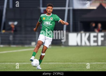 Rotterdam, Niederlande. September 2024. ROTTERDAM, NIEDERLANDE - 13. SEPTEMBER: Ilias Bronkhorst von Excelsior Rotterdam im Rahmen des niederländischen Keuken Kampioen Divisie-Spiels zwischen Excelsior Rotterdam und Telstar im Van Donge & de Roo Stadion am 13. September 2024 in Rotterdam, Niederlande. (Foto von Hans van der Valk/Orange Pictures) Credit: Orange Pics BV/Alamy Live News Stockfoto