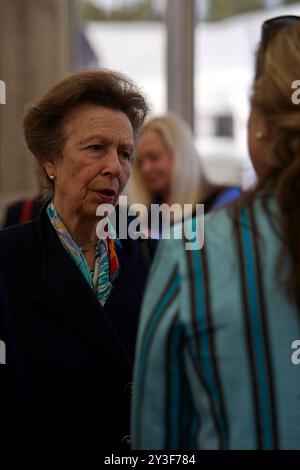 13. September 2024 HRH Princess Royal besucht die 55. Annual Boat Show in Southampton England UK Credit/Caron Watson/Alamy Live News. Stockfoto
