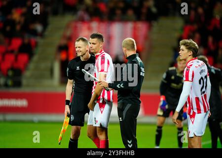 Aalborg, Dänemark. September 2024. Superliga-Spiel zwischen AAB und Lyngby Boldklub im Aalborg Portland Park am Freitag, den 13. September 2024. (Foto: Henning Bagger/Scanpix 2024) Credit: Ritzau/Alamy Live News Stockfoto