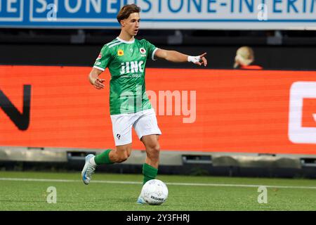 Rotterdam, Niederlande. September 2024. ROTTERDAM, NIEDERLANDE - 13. SEPTEMBER: Lennard Hartjes von Excelsior Rotterdam im Rahmen des niederländischen Keuken Kampioen Divisie-Spiels zwischen Excelsior Rotterdam und Telstar im Van Donge & de Roo Stadion am 13. September 2024 in Rotterdam, Niederlande. (Foto: Hans van der Valk/Orange Pictures) Credit: dpa/Alamy Live News Stockfoto