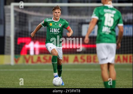 Rotterdam, Niederlande. September 2024. ROTTERDAM, NIEDERLANDE - 13. SEPTEMBER: Casper Widell von Excelsior Rotterdam spielt mit dem Ball beim niederländischen Keuken Kampioen Divisie-Spiel zwischen Excelsior Rotterdam und Telstar im Van Donge & de Roo Stadion am 13. September 2024 in Rotterdam. (Foto: Hans van der Valk/Orange Pictures) Credit: dpa/Alamy Live News Stockfoto