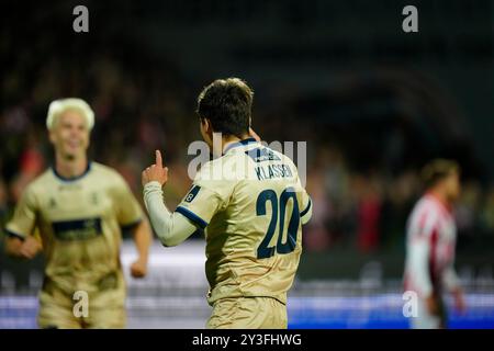 Aalborg, Dänemark. September 2024. Superliga-Spiel zwischen AAB und Lyngby Boldklub im Aalborg Portland Park am Freitag, 13. September 2024. (Foto: Henning Bagger/Scanpix 2024) Credit: Ritzau/Alamy Live News Stockfoto