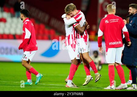 Aalborg, Dänemark. September 2024. Superliga-Spiel zwischen AAB und Lyngby Boldklub im Aalborg Portland Park am Freitag, den 13. September 2024. (Foto: Henning Bagger/Scanpix 2024) Credit: Ritzau/Alamy Live News Stockfoto