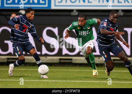 Rotterdam, Niederlande. September 2024. ROTTERDAM, NIEDERLANDE - 13. SEPTEMBER: Jacky Donkor von Excelsior Rotterdam im Rahmen des niederländischen Keuken Kampioen Divisie-Spiels zwischen Excelsior Rotterdam und Telstar im Van Donge & de Roo Stadion am 13. September 2024 in Rotterdam, Niederlande. (Foto: Hans van der Valk/Orange Pictures) Credit: dpa/Alamy Live News Stockfoto
