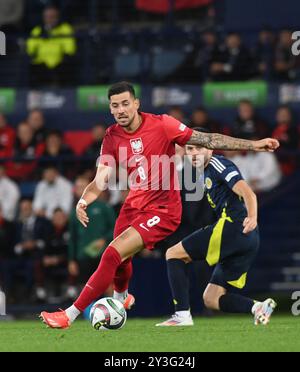 . Schottland gegen Polen UEFA Nations League: Liga A, Gruppe 1 Donnerstag, 5. September 2024 Hampden Park, Glasgow. Schottland . UK Jakub Moder aus Polen Stockfoto