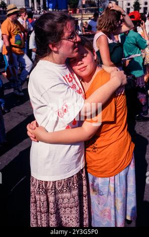 Jesus Army Rally, Trafalgar Square, London, Großbritannien. Ungefähres Datum: 1. Juni 1995 Stockfoto