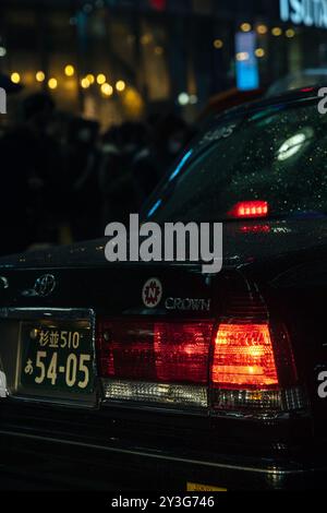 Taxi bei Nacht | Tokio, Japan 2023 Stockfoto