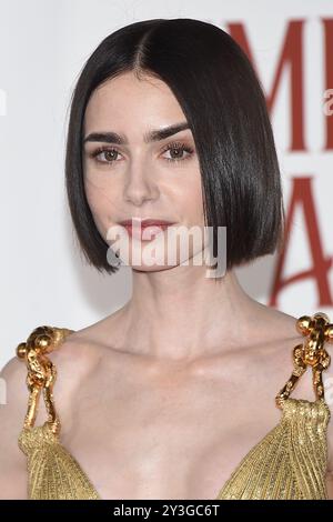Roma, Latium. September 2024. Lily Collins während der Emily in Paris 4. Staffel roter Teppich. Rom (Italien), 10. September 2024 Credit: massimo insabato/Alamy Live News Stockfoto