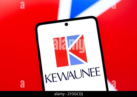 13. September 2024: 13. September 2024 In Paraguay. In dieser Fotoabbildung wird das Kewaunee Scientific Corporation-Logo auf einem Smartphone-Bildschirm angezeigt (Credit Image: © Jaque da Silva/SOPA images via ZUMA Press Wire). Nicht für kommerzielle ZWECKE! Stockfoto