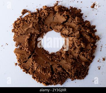 Strukturierter Hintergrund. Hintergrund für kulinarische Aktionen. Rezeptzeitschriften und Kochbücher. Wird für die Werbung für Gourmet-Süßwaren verwendet Stockfoto