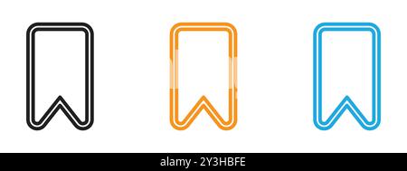 Sammlung von Lesezeichen-Symbol-Vektor-Logo für Web-App-ui Stock Vektor