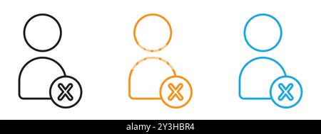 Löschen Sie die Sammlung des Vektorlogos für die Web-App-ui Stock Vektor
