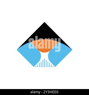 Triangle Minimal Tech und Brand Business Modern Logo Stock Vektor