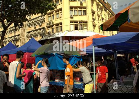 Gaya Sunday Market auf der Gaya Street, Kota Kinabalu, Sabah, Malaysia. Stockfoto