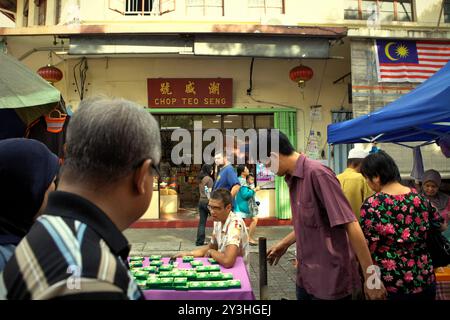 Gaya Sunday Market auf der Gaya Street, Kota Kinabalu, Sabah, Malaysia. Stockfoto