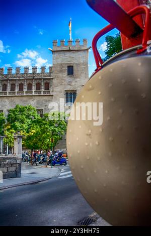 Valencia, Spanien. Historisches Gebäude La Lonja DD La Seda. Oktober 2013 Stockfoto