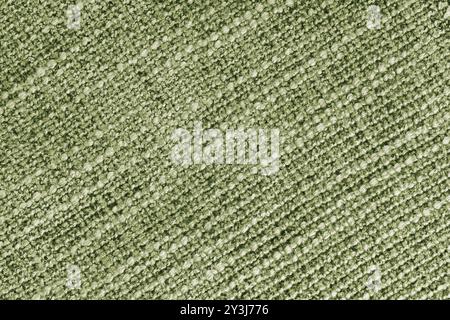 Khakifarbener Polsterung mit Jacquard-Diagonalgewebe mit grober Webstruktur. Textilhintergrund, Möbel Textilmaterial, Tapete, Hintergrund. Stoffauflage Stockfoto