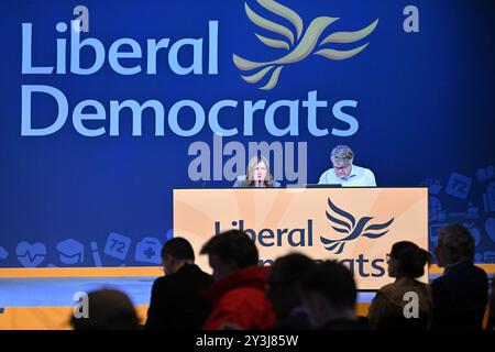 Brighton & Hove, Großbritannien. September 2024. Vorsitzender der Herbstkonferenz der Liberal Democrats im Brighton Centre, Brighton & Hove, East Sussex, Großbritannien. Quelle: LFP/Alamy Live News Stockfoto