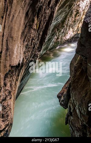 Aareschlucht zwischen Meiringen und Innertkirchen, Schweiz Stockfoto