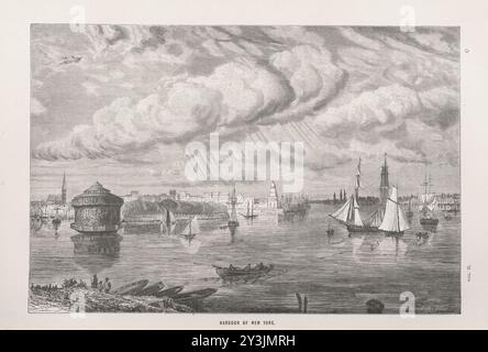 HAFEN VON NEW YORK Bild von Seite 41 von 'Wanderungen in jedem Clime; oder, Reisen, Reisen und Abenteuer auf der ganzen Welt ... Eine Fortsetzung zu „die Erde mit Stift und Bleistift abgegrenzt“ ... Mit ... Illustrationen, etc' Stockfoto