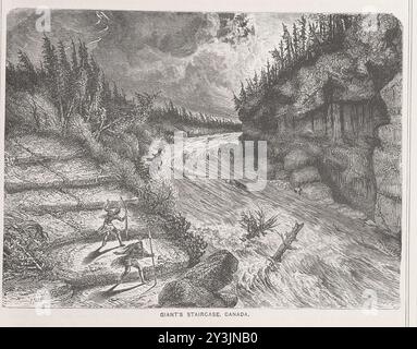 GIANT'S STAIRCASE, KANADA. Bild von Seite 59 von 'Wanderungen in jedem Clime; oder, Reisen, Reisen und Abenteuer auf der ganzen Welt ... Eine Fortsetzung zu „die Erde mit Stift und Bleistift abgegrenzt“ ... Mit ... Illustrationen, etc' Stockfoto