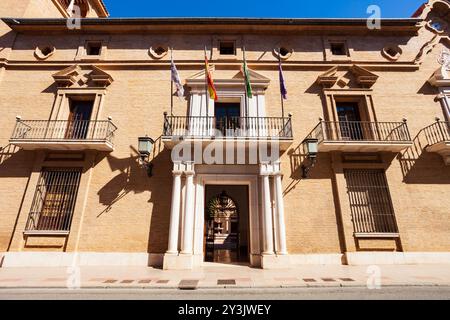 Rathaus oder Ayuntamiento in Antequera. Antequera ist eine Stadt in der Provinz Malaga, der Gemeinde Andalusien in Spanien. Stockfoto