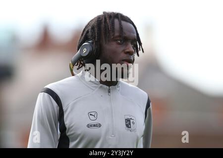 Barrow's Neo Eccleston während des Spiels der Sky Bet League 2 zwischen Grimsby Town und Barrow im Blundell Park, Cleethorpes am Samstag, den 14. September 2024. (Foto: Michael Driver | MI News) Credit: MI News & Sport /Alamy Live News Stockfoto