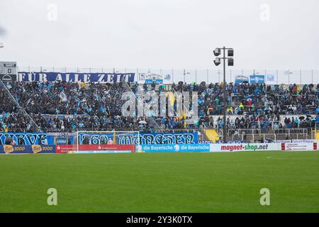 Fanblock 1860 München, TSV 1860 München vs. Dynamo Dresden, Fussball, 3. Liga, 5. Spieltag, Saison 24/25, 14.09.2024, Foto: Eibner-Pressefoto/Jenni Maul Stockfoto