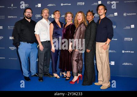 Nikolai Will, David Ruland, Helene Grass, Marion Kracht, Margarita Broich, Abak Safaei-Rad und Tim Oliver Schultz bei der Verleihung des Deutschen Schauspielpreises 2024 im Club Theater Berlin. Berlin, 13.09.2024 *** Nikolai Will, David Ruland, Helene Grass, Marion Kracht, Margarita Broich, Abak Safaei Rad und Tim Oliver Schultz bei der Verleihung des Deutschen Schauspielpreises 2024 im Club Theater Berlin, 13 09 2024 Foto:Xn.xKubelkax/xFuturexImagex schauspielpreis 4950 Stockfoto