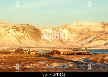 Der wunderschöne Arnarstapi auf der Snaefellsness Halbinsel, Island, Europa Stockfoto