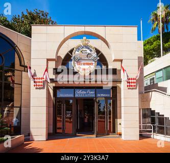 MONACO - 26. SEPTEMBER 2018: Monaco Top Cars Collection ist ein Automobil museum in Fontvieille Viertel von Monaco Stockfoto