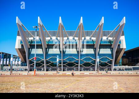 BREMEN, Deutschland - Juli 06, 2018: OVB Arena oder Stadthalle Bremen ist die größte Veranstaltungshalle in Bremen, Deutschland Stockfoto