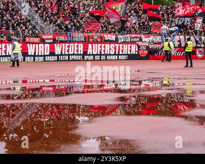 GER, SSV Ulm 1846 vs. 1. FC Nürnberg, Fussball, 2. Bundesliga, Spielzeit 2024/2025, 14.09.2024, DFB/DFL-Vorschriften verbieten jede Verwendung von Fotografien als Bildsequenzen und/oder Quasi-Video. Foto: EIBNER/Michael Schmidt Stockfoto