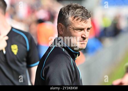 Manager Michael Skubala (Manager Lincoln City) während des Spiels der Sky Bet League 1 zwischen Peterborough und Lincoln City in der London Road, Peterborough am Samstag, den 14. September 2024. (Foto: Kevin Hodgson | MI News) Credit: MI News & Sport /Alamy Live News Stockfoto