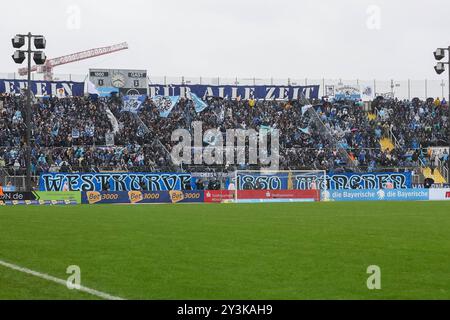 Fans TSV 1860 München, TSV 1860 München vs. Dynamo Dresden, Fussball, 3. Liga, 5. Spieltag, Saison 24/25, 14.09.2024, Foto: Eibner-Pressefoto/Jenni Maul Stockfoto