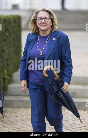 Svenja Schulze (Bundesministerin für wirtschaftliche Zusammenarbeit und Entwicklung der Bundesrepublik Deutschland, SPD) bei den Bürgern des Bundespräsidenten Stockfoto