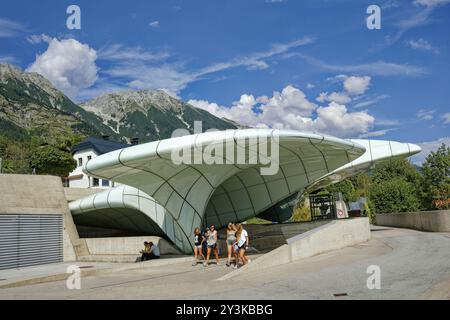 Bahnhof Seegrube, Seilbahn der Innsbrucker Nordkettenbahnen, alpine Nordkette, Innsbruck, Tirol, Österreich, Europa Stockfoto