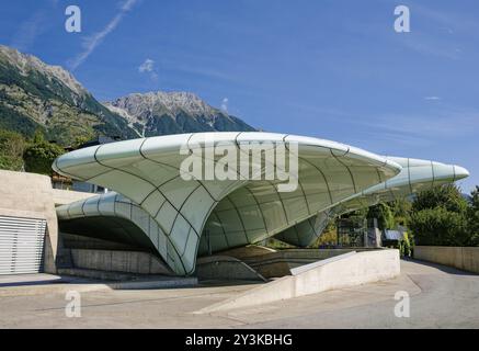 Bahnhof Seegrube, Seilbahn der Innsbrucker Nordkettenbahnen, alpine Nordkette, Innsbruck, Tirol, Österreich, Europa Stockfoto