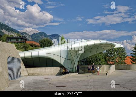 Bahnhof Seegrube, Seilbahn der Innsbrucker Nordkettenbahnen, alpine Nordkette, Innsbruck, Tirol, Österreich, Europa Stockfoto