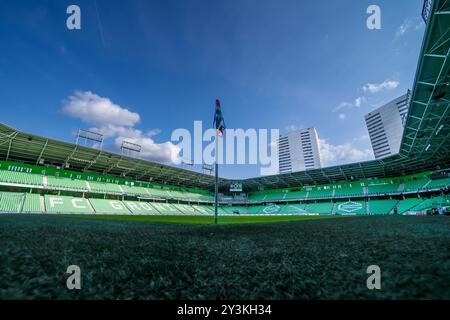 Groningen, Niederlande. September 2024. GRONINGEN, NIEDERLANDE - 14. SEPTEMBER: Während des niederländischen Eredivisie-Spiels zwischen dem FC Groningen und Feyenoord am 14. September 2024 bei Euroborg in Groningen, Niederlande. (Foto: Pieter van der Woude/Orange Pictures) Credit: Orange Pics BV/Alamy Live News Stockfoto