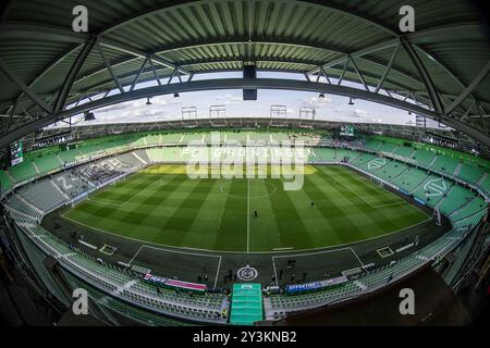 Groningen, Niederlande. September 2024. GRONINGEN, Euroborg-Stadion, 14.09.2024, Saison 2024/2025, niederländische Eredivisie. Während des Spiels Groningen - Feyenoord, Stadionübersicht Credit: Pro Shots/Alamy Live News Stockfoto