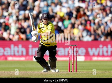James Bracey von Gloucestershire spielte im Halbfinalspiel Vitality Blast T20 in Edgbaston, Birmingham. Bilddatum: Samstag, 14. September 2024. Stockfoto