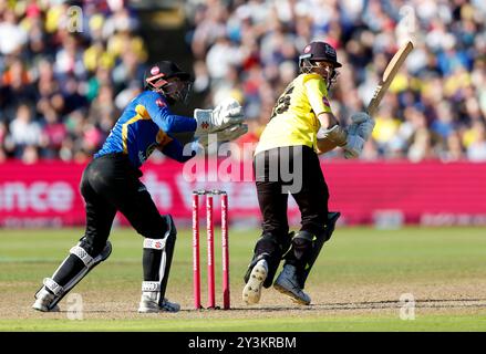 James Bracey von Gloucestershire spielte im Halbfinalspiel Vitality Blast T20 in Edgbaston, Birmingham. Bilddatum: Samstag, 14. September 2024. Stockfoto