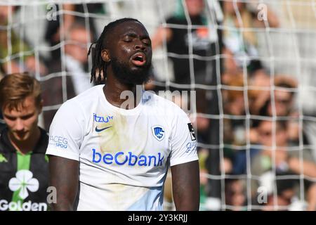 Brügge, Belgien. September 2024. Ein Fußballspiel zwischen Cercle Brugge KSV und KRC Genk Samstag, den 14. September 2024 in Brügge, am 7. Tag der Saison 2024-2025 der ersten Liga der "Jupiler Pro League" der belgischen Meisterschaft. BELGA FOTO JILL DELSAUX Credit: Belga News Agency/Alamy Live News Stockfoto