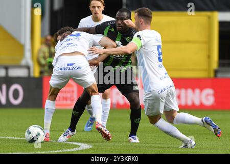 Brügge, Belgien. September 2024. Ein Fußballspiel zwischen Cercle Brugge KSV und KRC Genk Samstag, den 14. September 2024 in Brügge, am 7. Tag der Saison 2024-2025 der ersten Liga der "Jupiler Pro League" der belgischen Meisterschaft. BELGA FOTO JILL DELSAUX Credit: Belga News Agency/Alamy Live News Stockfoto