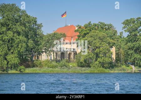 Borsig Villa, Halbinsel Reiherwerder, Tegeler See, Tegel, Reinickendorf, Berlin, Deutschland Stockfoto